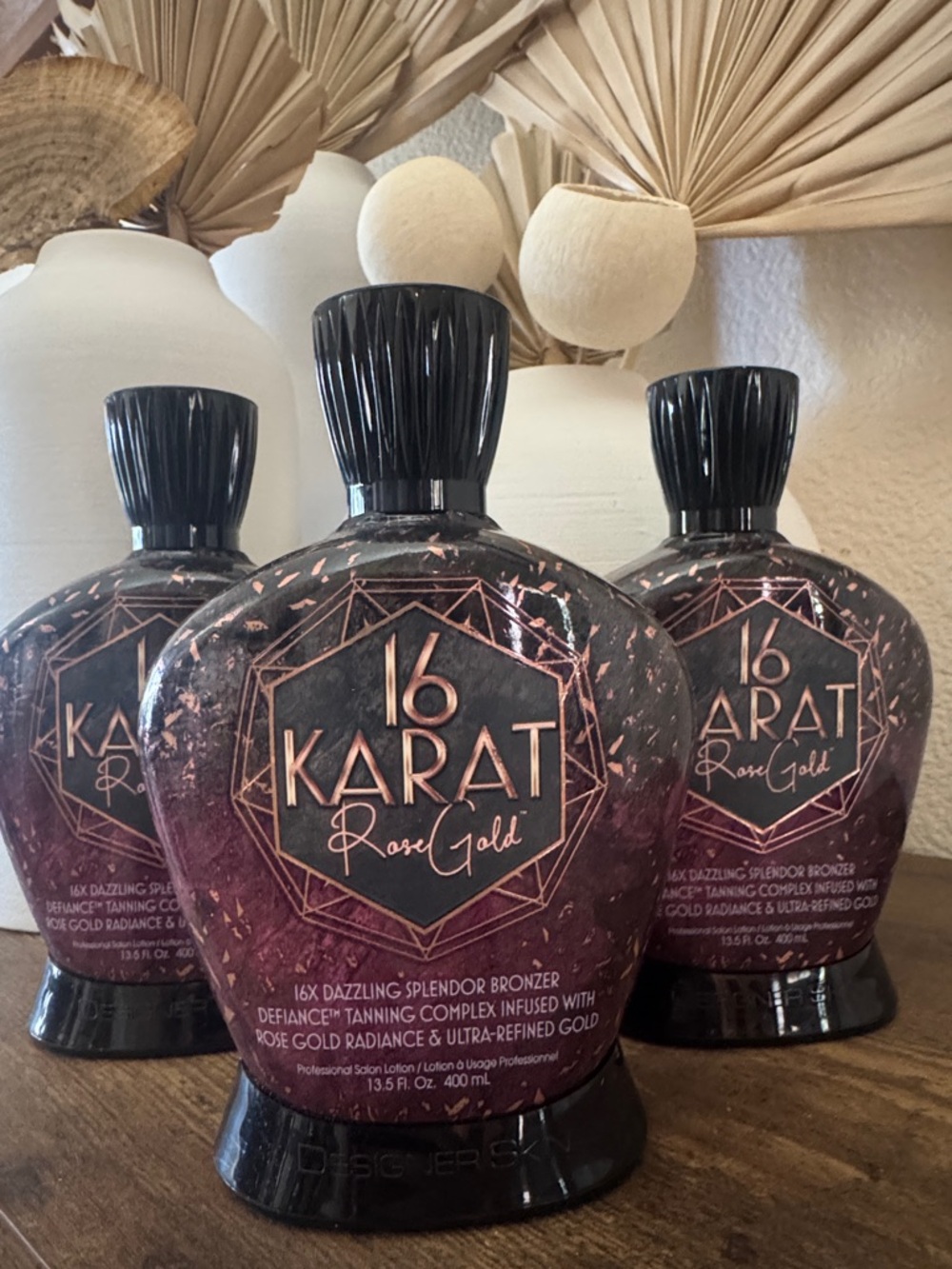 Designer Skin 16 Karat Rose Gold Tanning Lotion